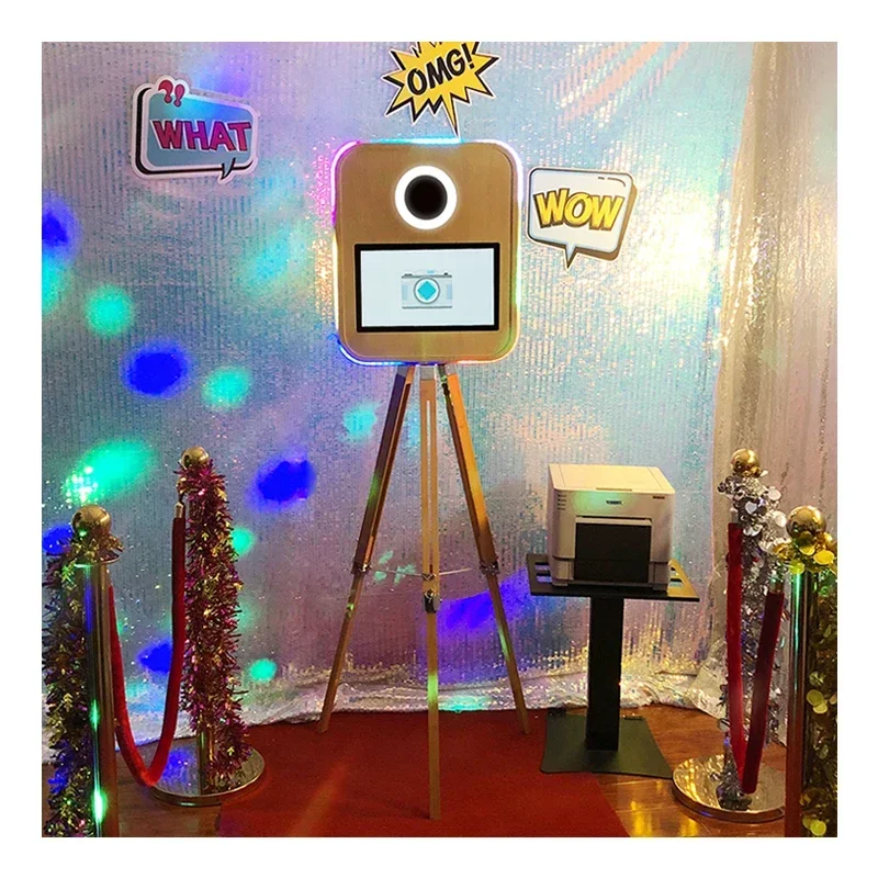 

Original brand new！！New Design Photobooth Wedding Wood Vintage Photo Booth Price Wholesale Retro Wooden Photo Booth Machine With