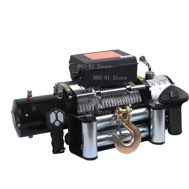 Portable Wireless Remote Control Electric Winch 12V 24V for Car Crane Self Rescue
