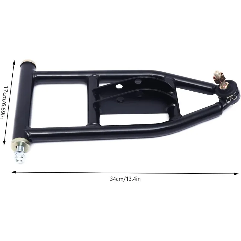 340mm Front Suspension Swingarm Kit Upper/Lower Suspension Shock Swing Arm Assembly with Steering Strut Knuckle&Wheel Hub