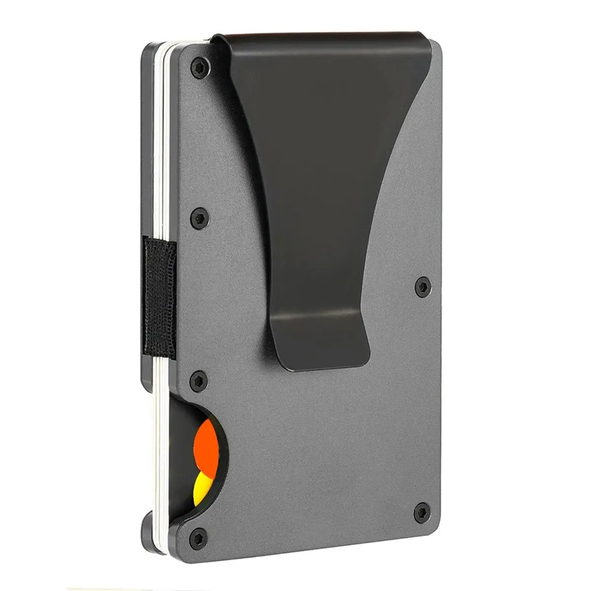 Minimalist Wallet Slim RFID Wallet, Scratch Resistant, Card Holder & Money Clip, Easily Removable Money