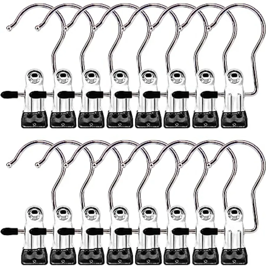 

Boot Hangers Clips, Laundry Hooks Hanging Clips Clothes Pins Closet Hanger Organizer Clamps Socks Towel Clips Heavy Duty Clothe