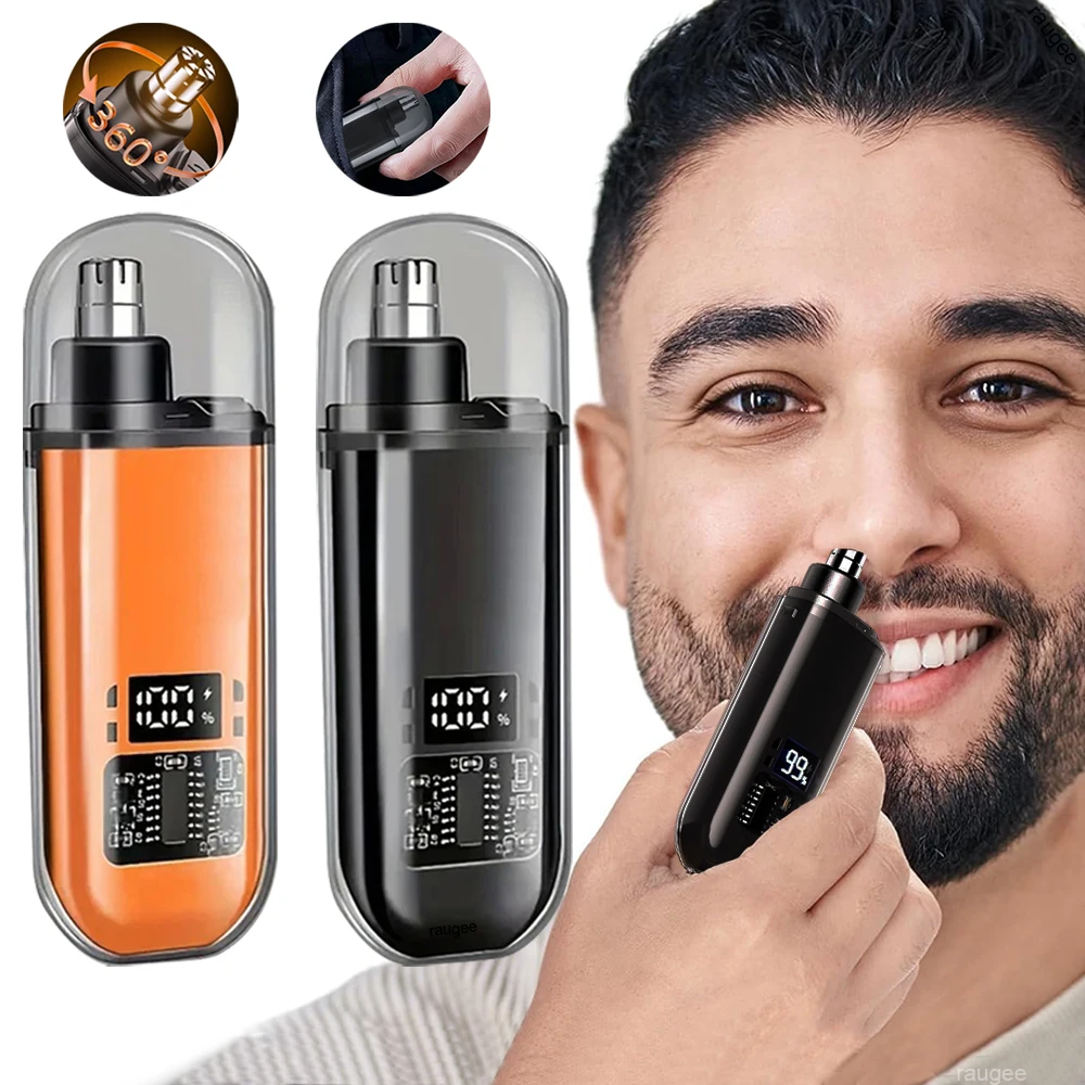 

Триммер для волос в носу для мужчин, USB перезаряжаемая мини-карманная машинка для стрижки волос в носу, портативная электрическая машина для стрижки бровей, ушей, носа