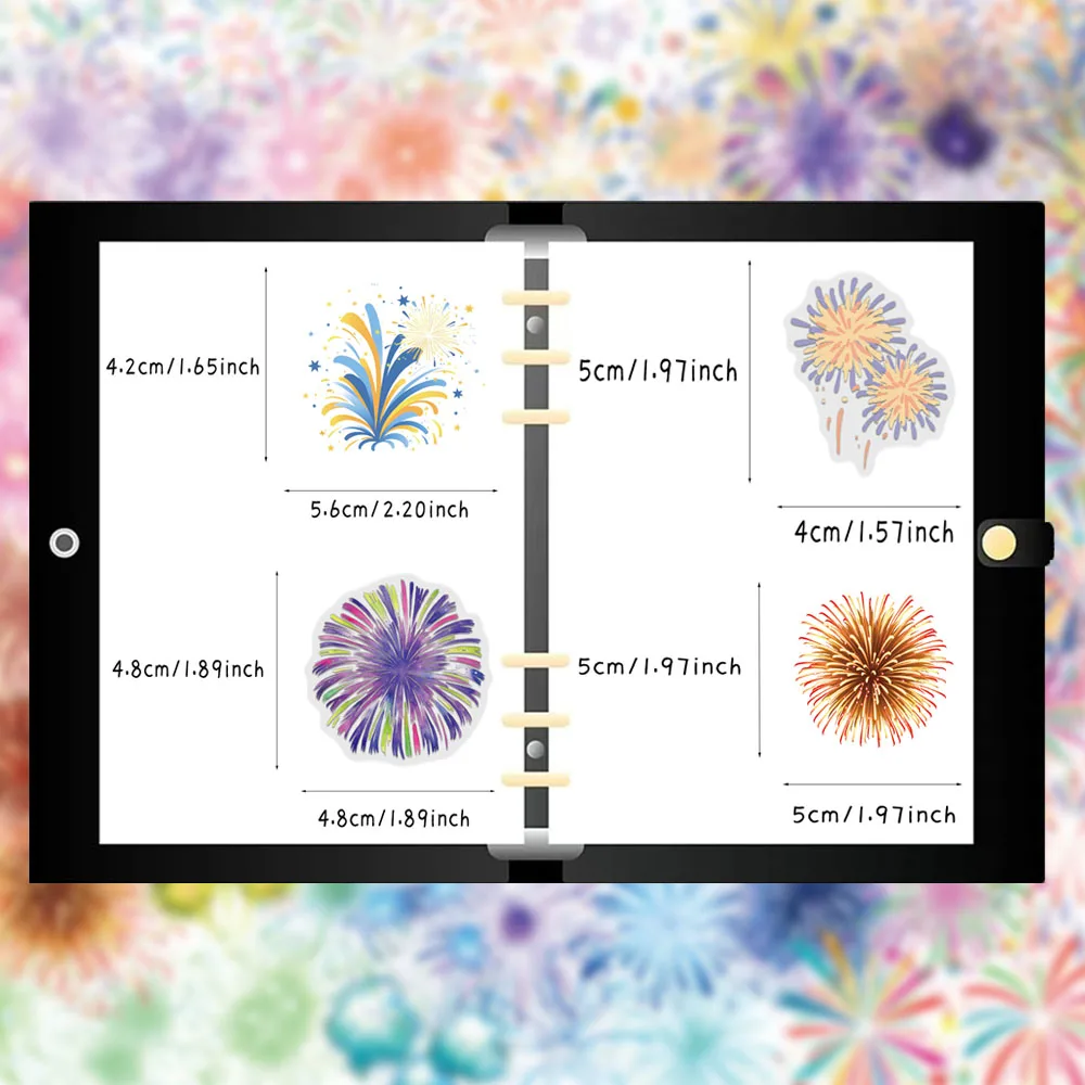 50PCS Creative  PET Transparent Material Stickers Phone Case Decoration Personalized Waterproof Stickers