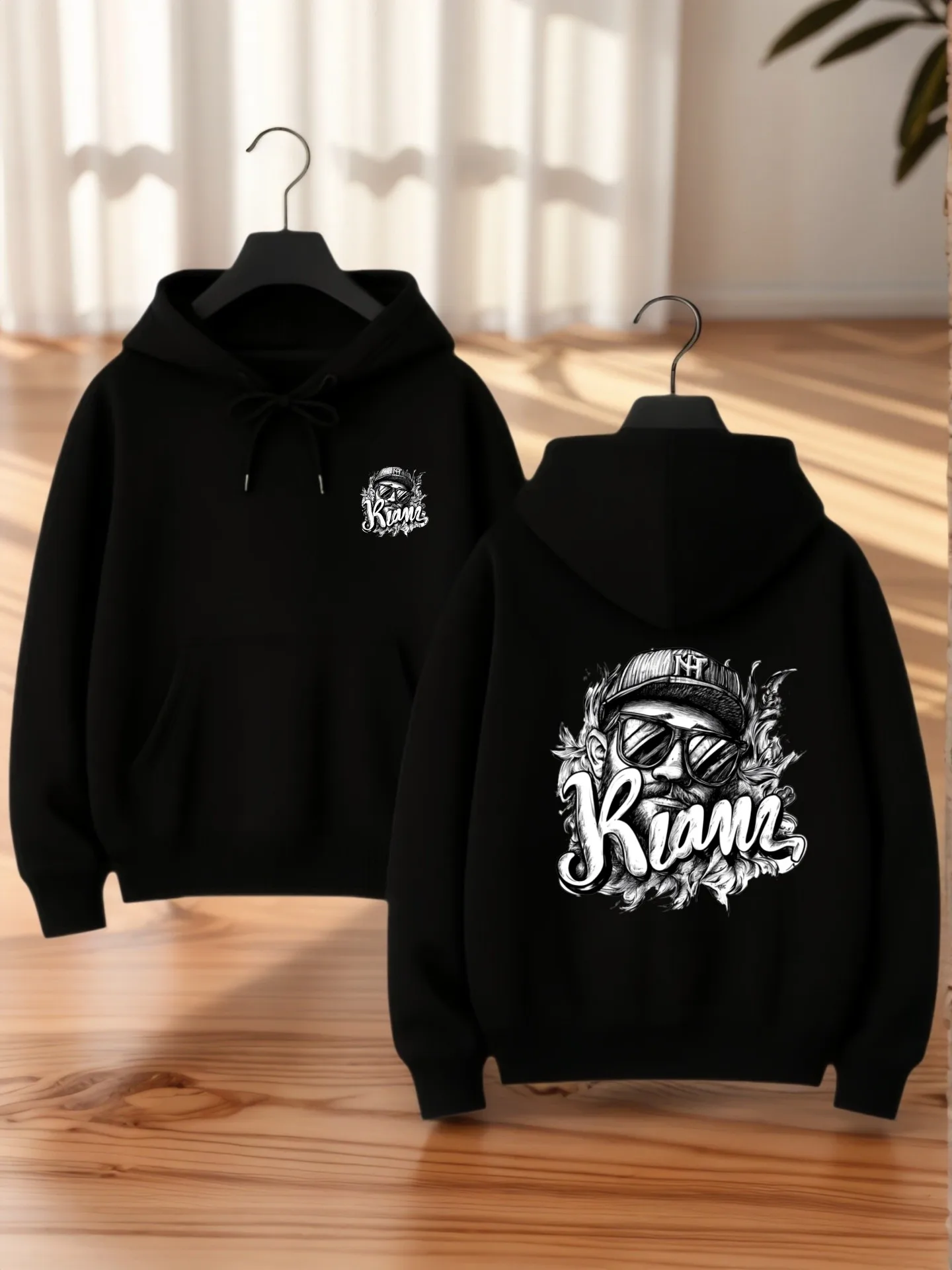 

Graphic Hoodie Women, Crown - Print Aesthetic Design, Casual Everyday Wear, Soft Fabric, For Young Men