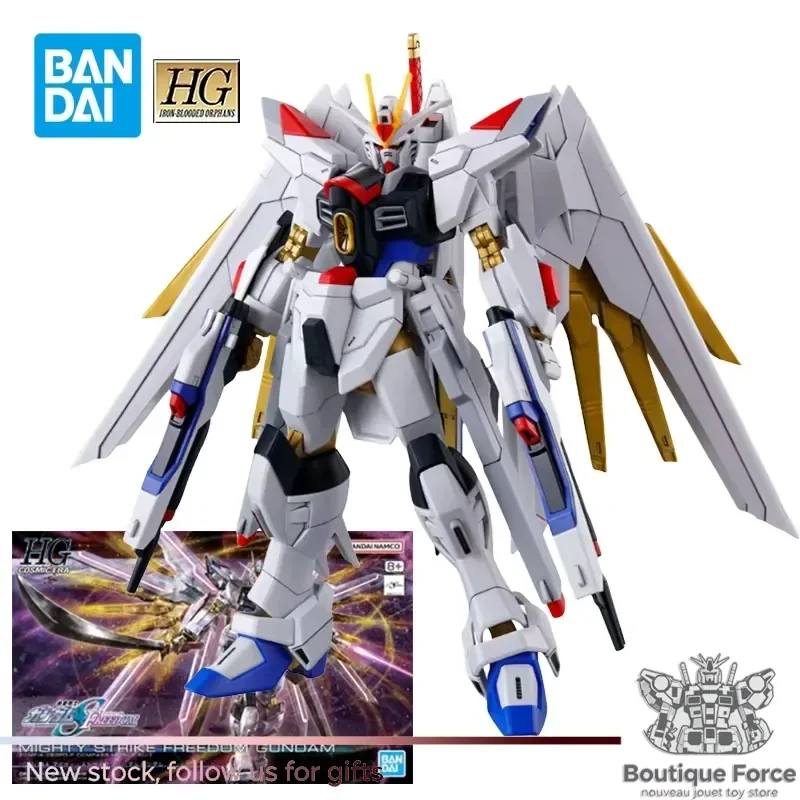 

Bandai Gundam SEED FREEDOM Mighty Strike Freedom Figure Anime Collectible Gunpla Mobile Suit Toy for Boys Fans Gifts