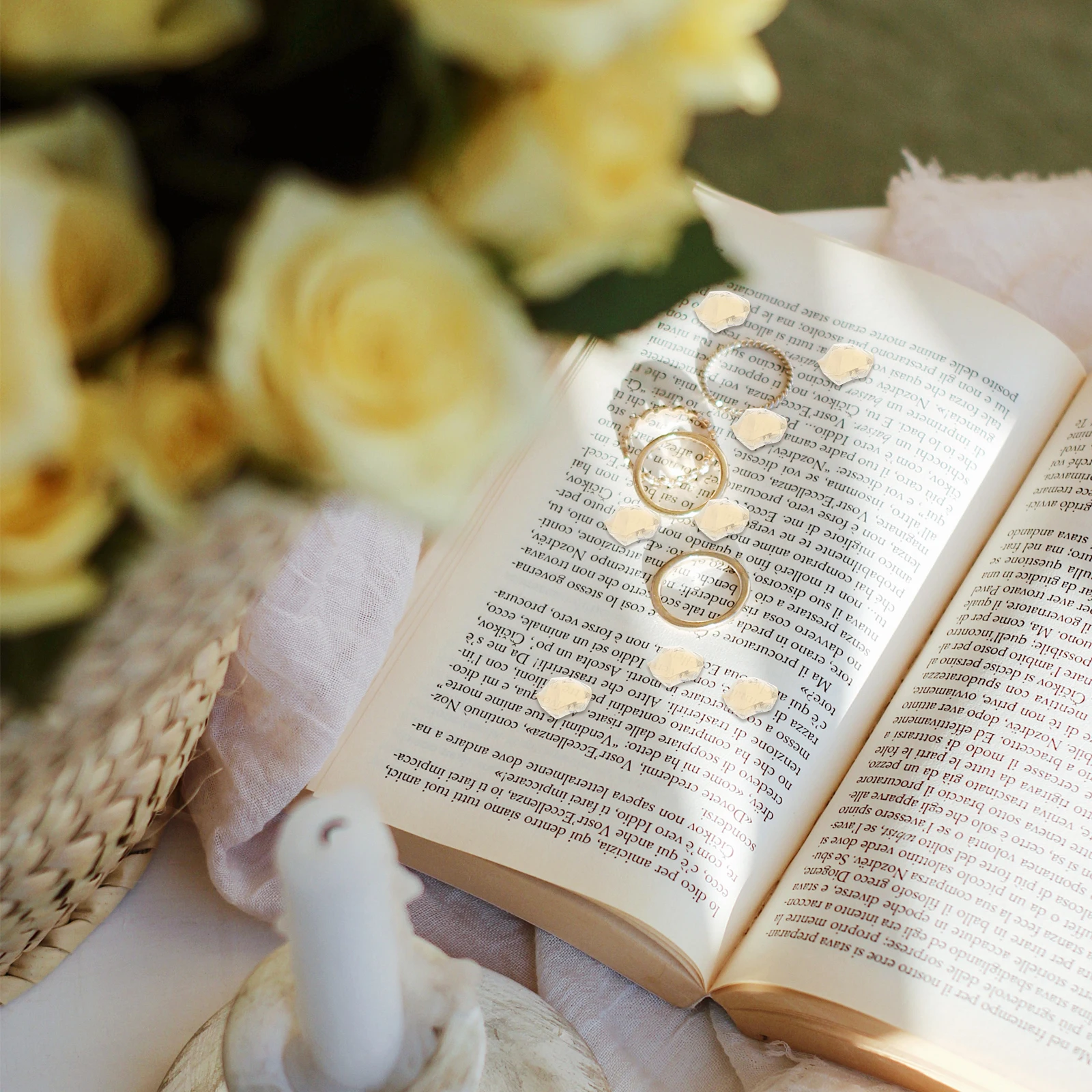 

1 set 1 Set Acrylic Fake Irregular Shape Realistic Clear Decorative For Photography Props Beverage Jewelry Home Shop Restaurant