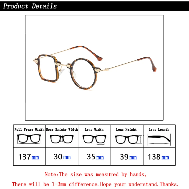 جديد غير المتماثلة مربع مستدير مكافحة الضوء الأزرق ثنائية البؤرة نظارات للقراءة للنساء الرجال الهيب هوب نظارات تبدو بالقرب من مد البصر البعيد #3