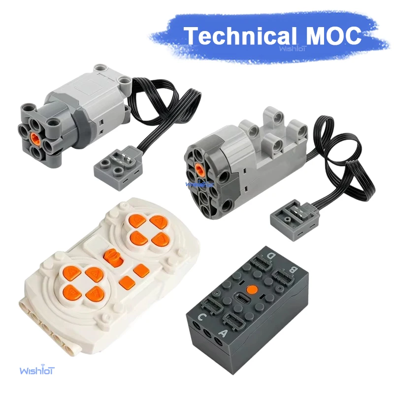 M/L/Servo Motor Kit with 8-Channel Remote Control & APP Programming for Technical-Compatible Building Blocks DIY Projects