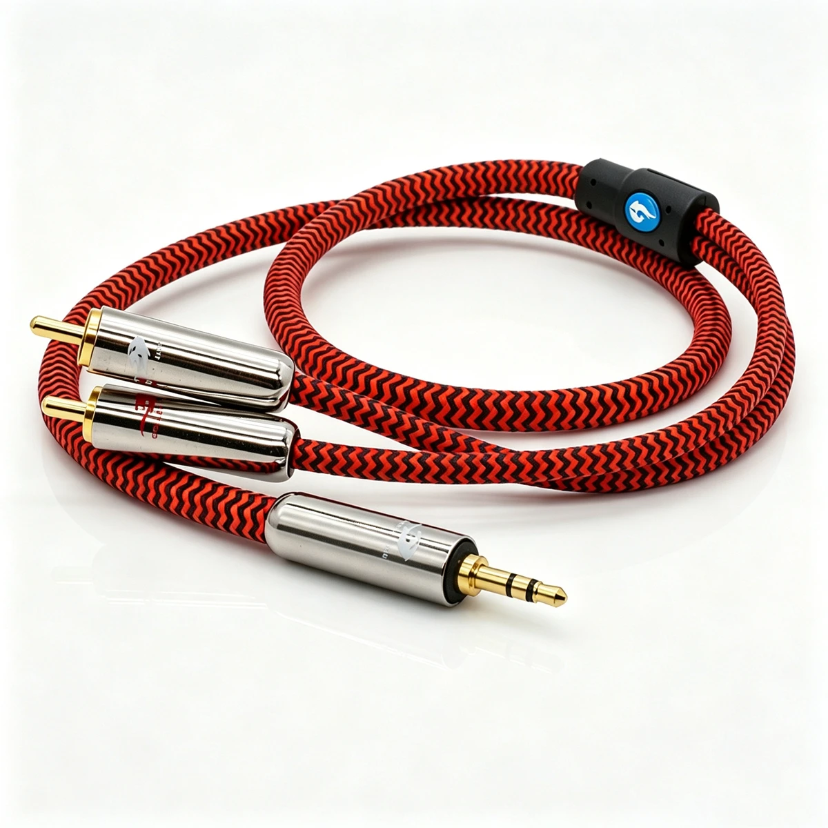 Audiophile Audio Cable 3.5mm Mini Plug to Dual RCA for Car AUX PC AMP Headphone 3.5 TRS to 2 RCA OFC Cable 1M 2M 3M 5M 10M