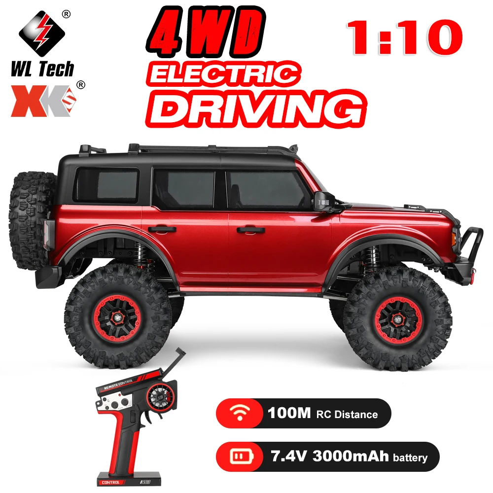 WLtoys 1:10 Electric Climbing Car 104020 4WD  Professional 2.4G Independent 3Ch Receiver 100M 3000mAh Off-Road Vehicle Toys