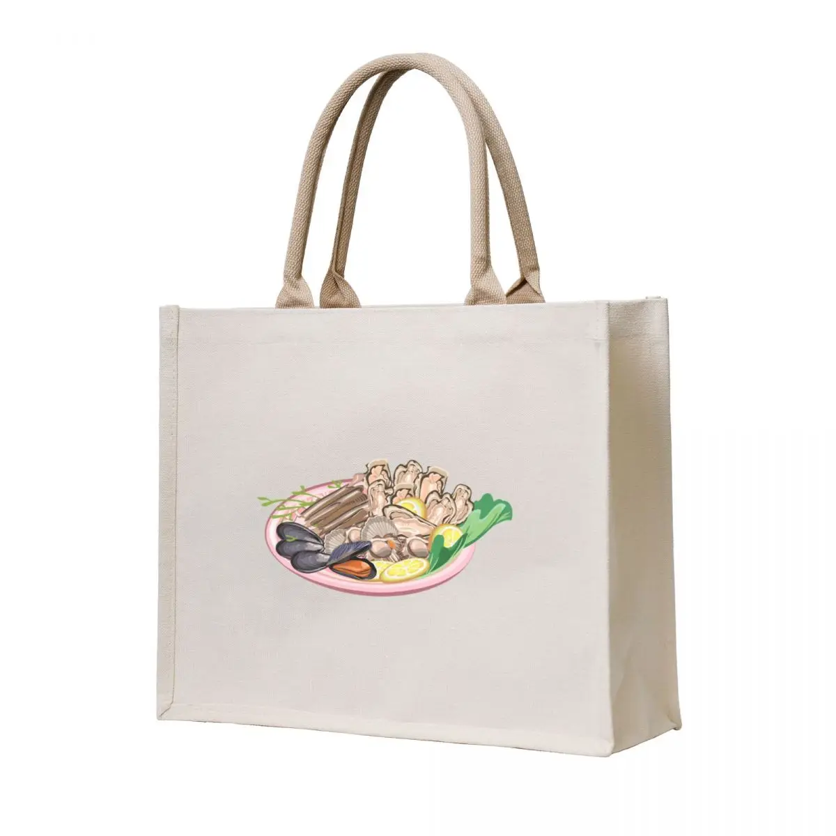 

Shellfish Seafood Platter Tote Bag bag for beach Women's bag sacs de shopping