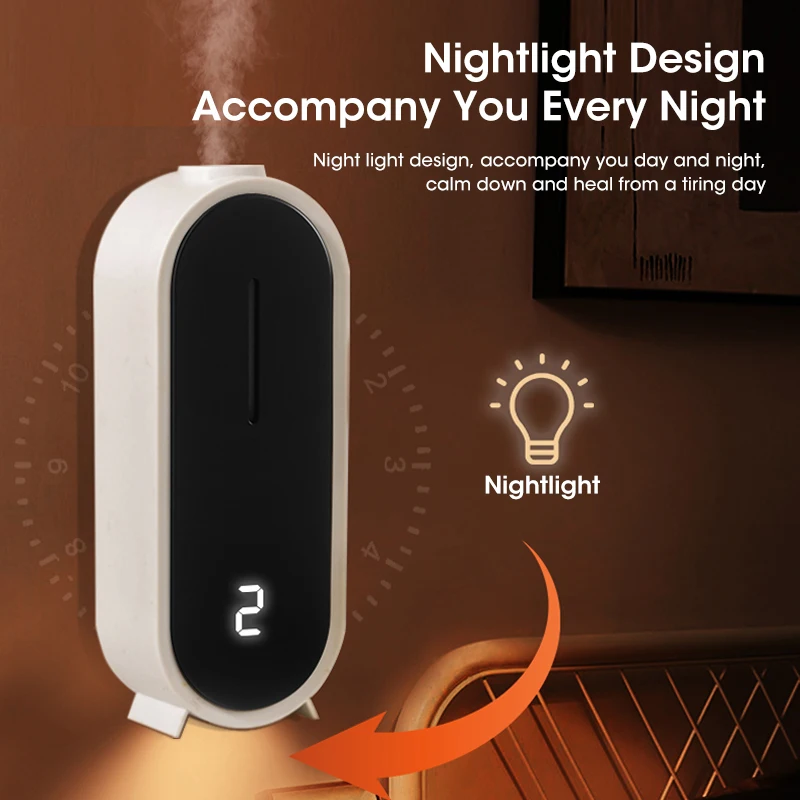 Intelligent Multifunctional Essential Oil Aromatherapy Diffuser Home Desktop Wall Mounted Adjustable Air Purification