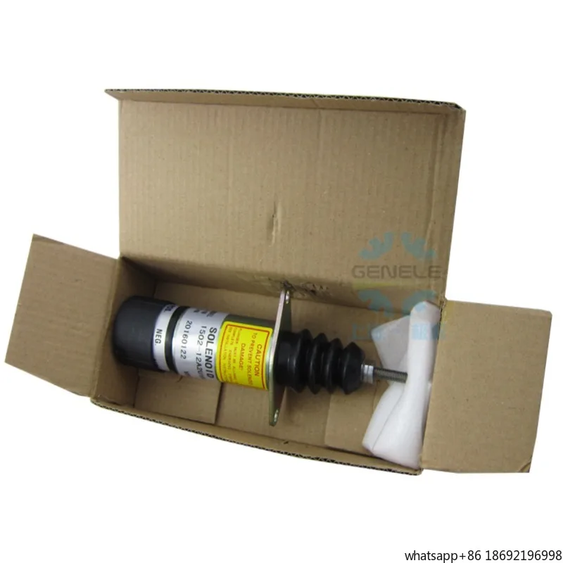 Generator engine fuel shut-off solenoid valve 1502-12A2U1B2 shutdown cut-off valve 12V solenoid valve
