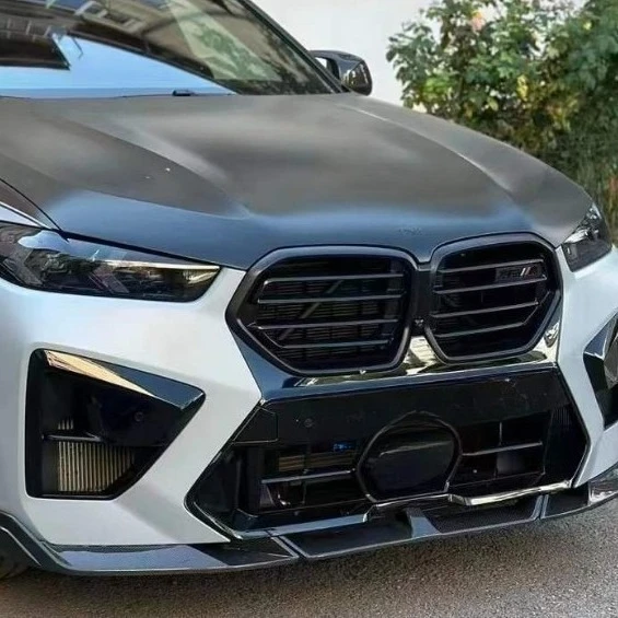 

Suitable for 2024 + X6M F96 late LD carbon fiber front lip, three-stage true carbon front lip