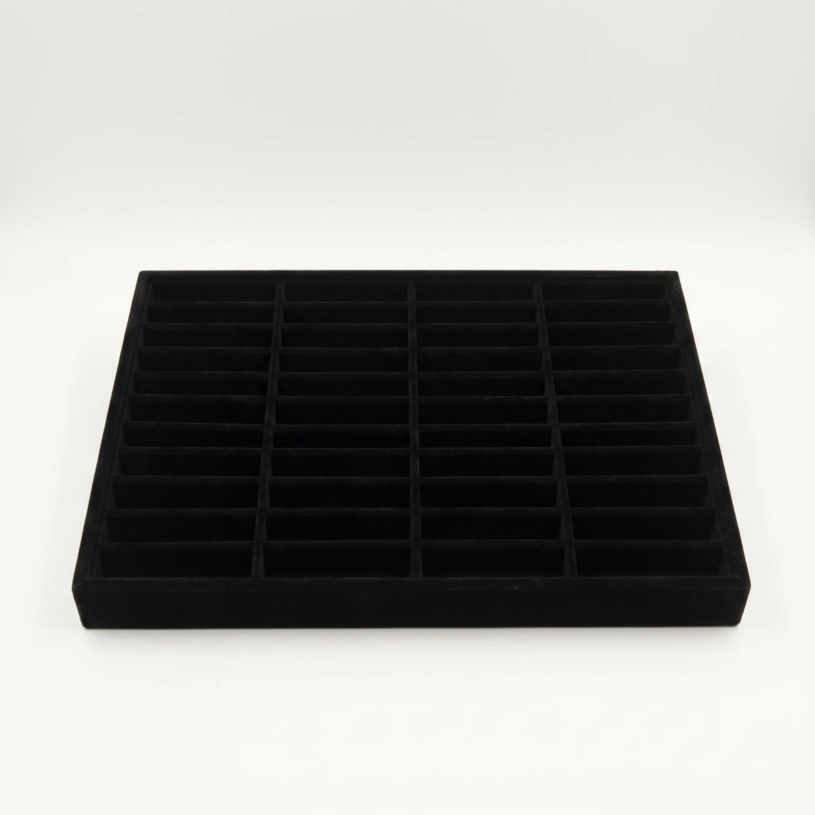 Bracelet Tray with 40 Compartments Rectangular Jewelry Tray with 40 Slots Storage Box Open Compact for Jewelers, Drawers