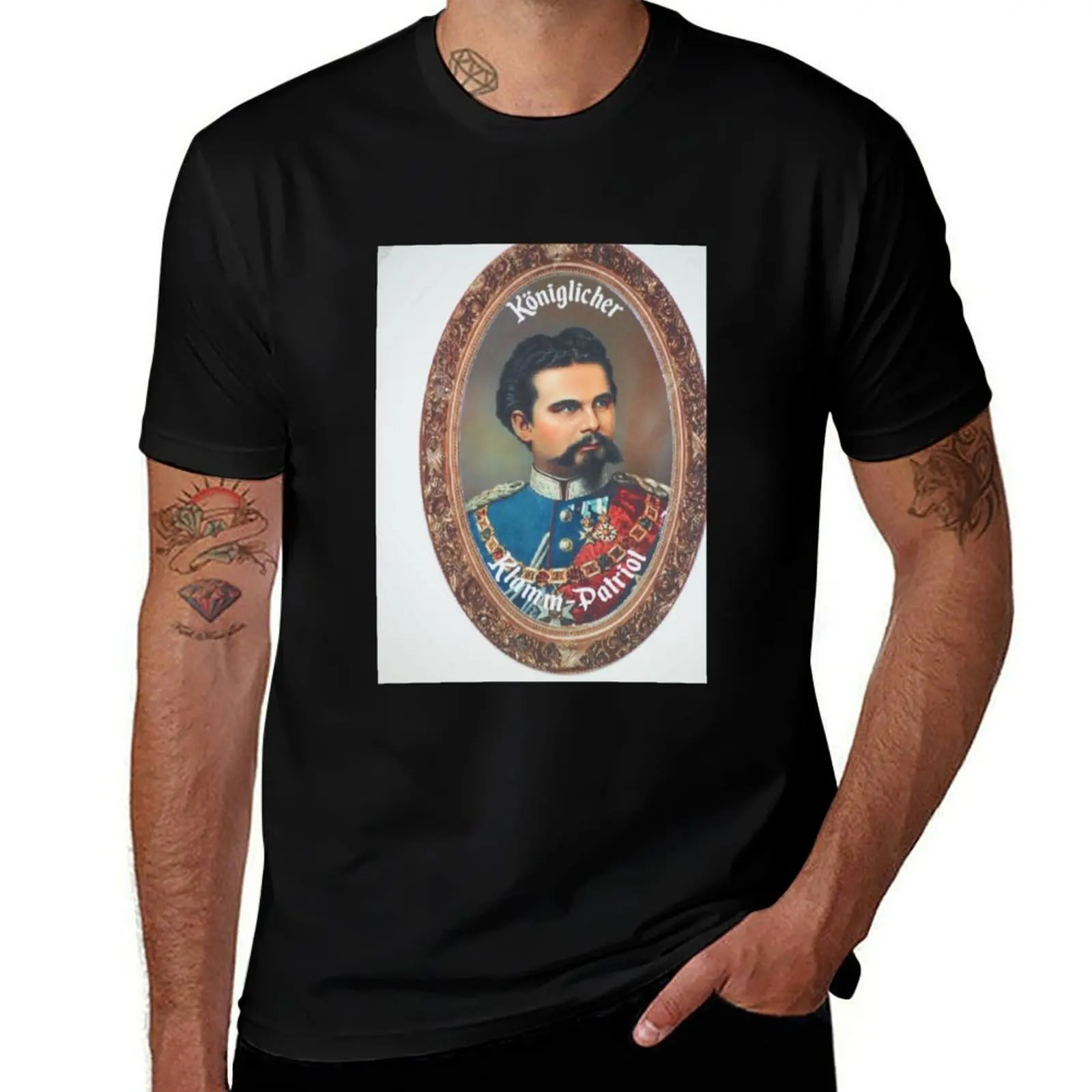 King Ludwig II of Bavaria T-Shirt Casual Daily Graphic Tee T-Shirt