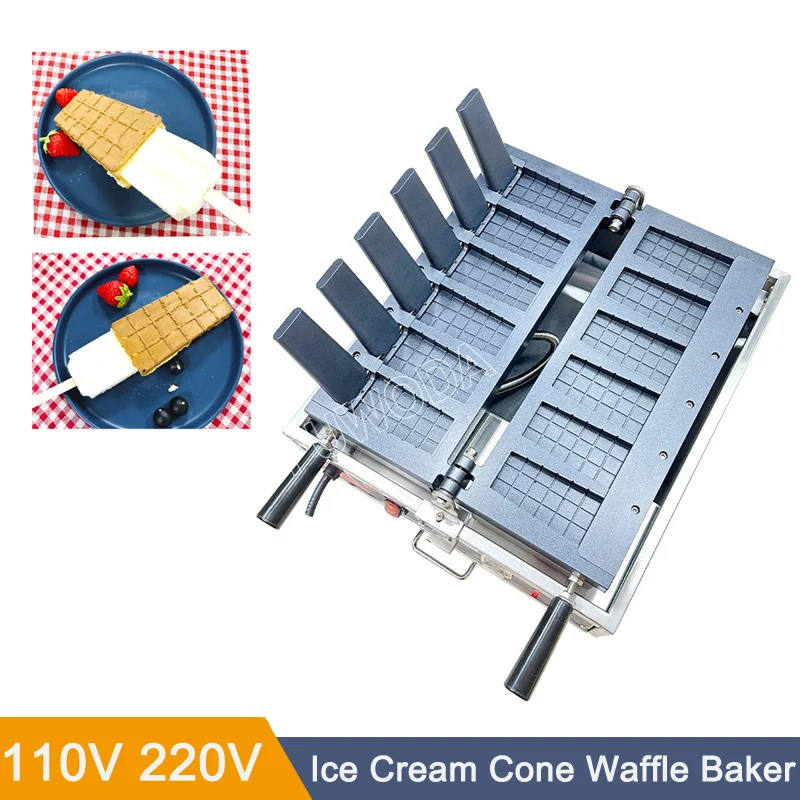 

Commercial Bakeware Ice Cream Cone Baking Machine Nonstick Waffle Maker Ice Cream Cone Maker for Popsicle Waffle