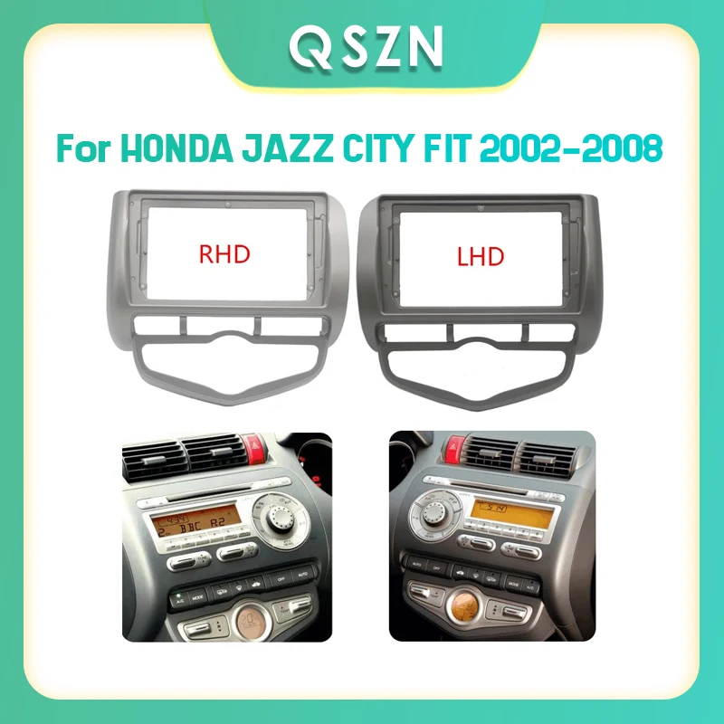 

Newest auto 2 Din Car Radio Fascia Audio Player DVD Panel Dash Kit Frame Center Console Holder for Honda Fit City Jazz 2002-2008