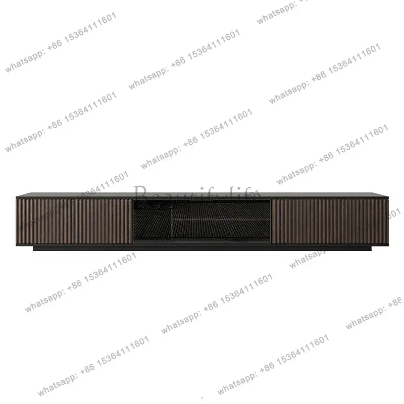 

Italian minimalist TV cabinet, surprising quiet wind designer, minimalist living room decoration floor cabinet