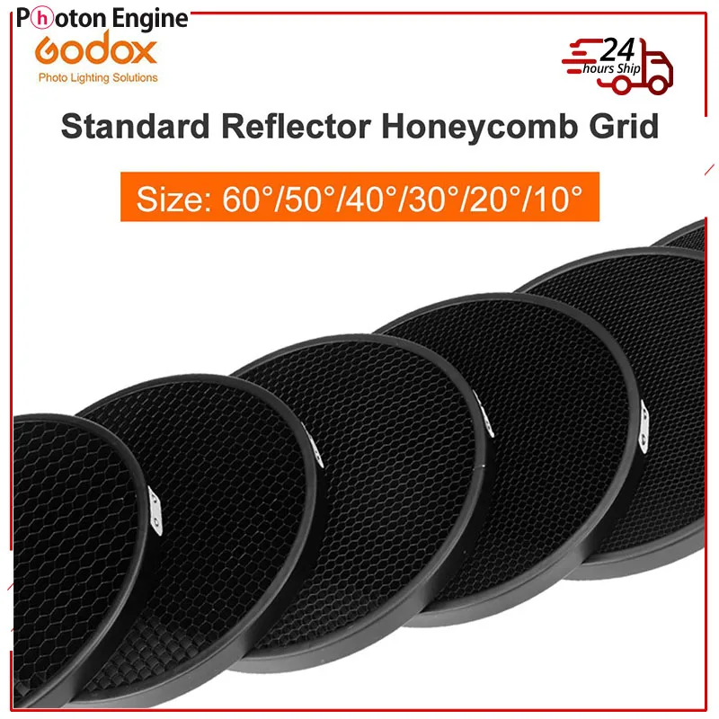 Standard Reflector Aluminum Honeycomb Grid 6.7'' 17cm 2/3/4/5/6/7mm for Bowens Standard Reflector Grid Photography Studio