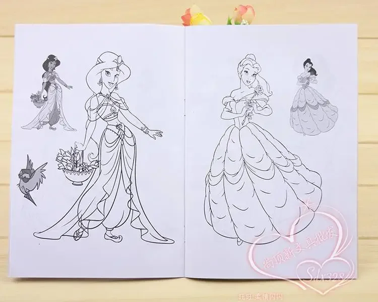 Disney cartoon girls frozen coloring book Mickey Minnie Drawing boys cars  picture book Painting Supplies toys