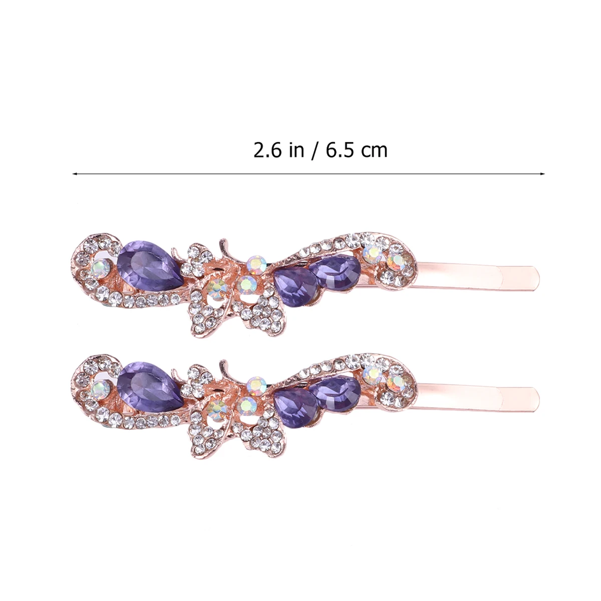 

2pcs Hairclip Set Wedding Ornaments Strong Grip Elegant Accessories Hair Ornaments For All Hair Hairclip Types