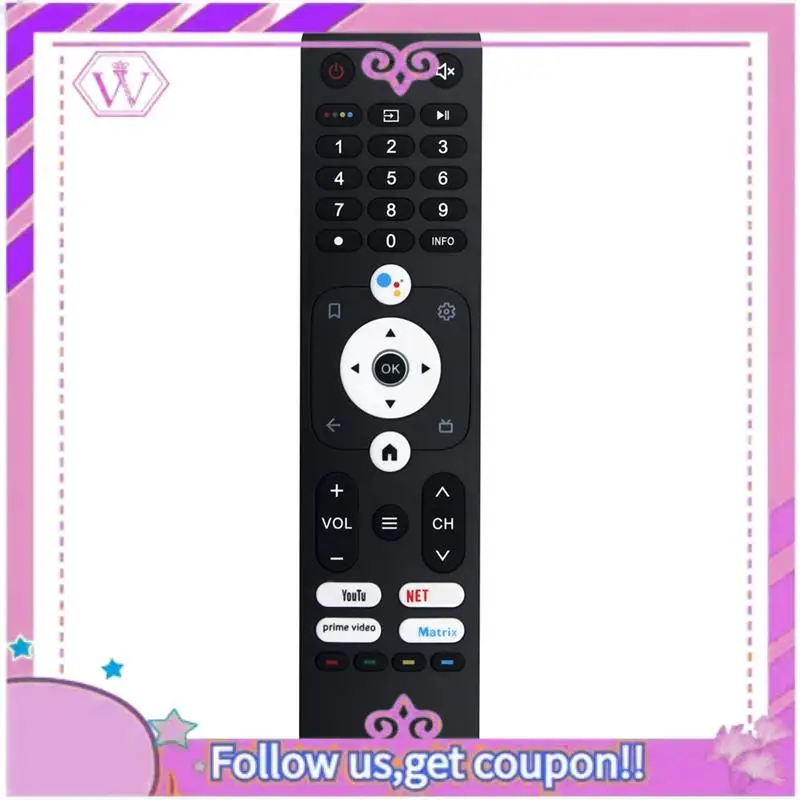 HTR-U31 Voice Remote Control Replace For Haier H43K66UG Plus H50K66UG H55K66UG H58K66UG Series