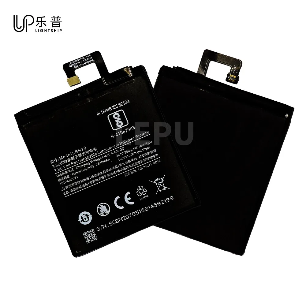 

Battery BN20 BN30 BN31 BN34 BN36 Phone Battery BN44 BN45 BN47 BN48 BN55 BN56 BN59 BN5C XIAOMI REDMI Original Battery BN52 BN53
