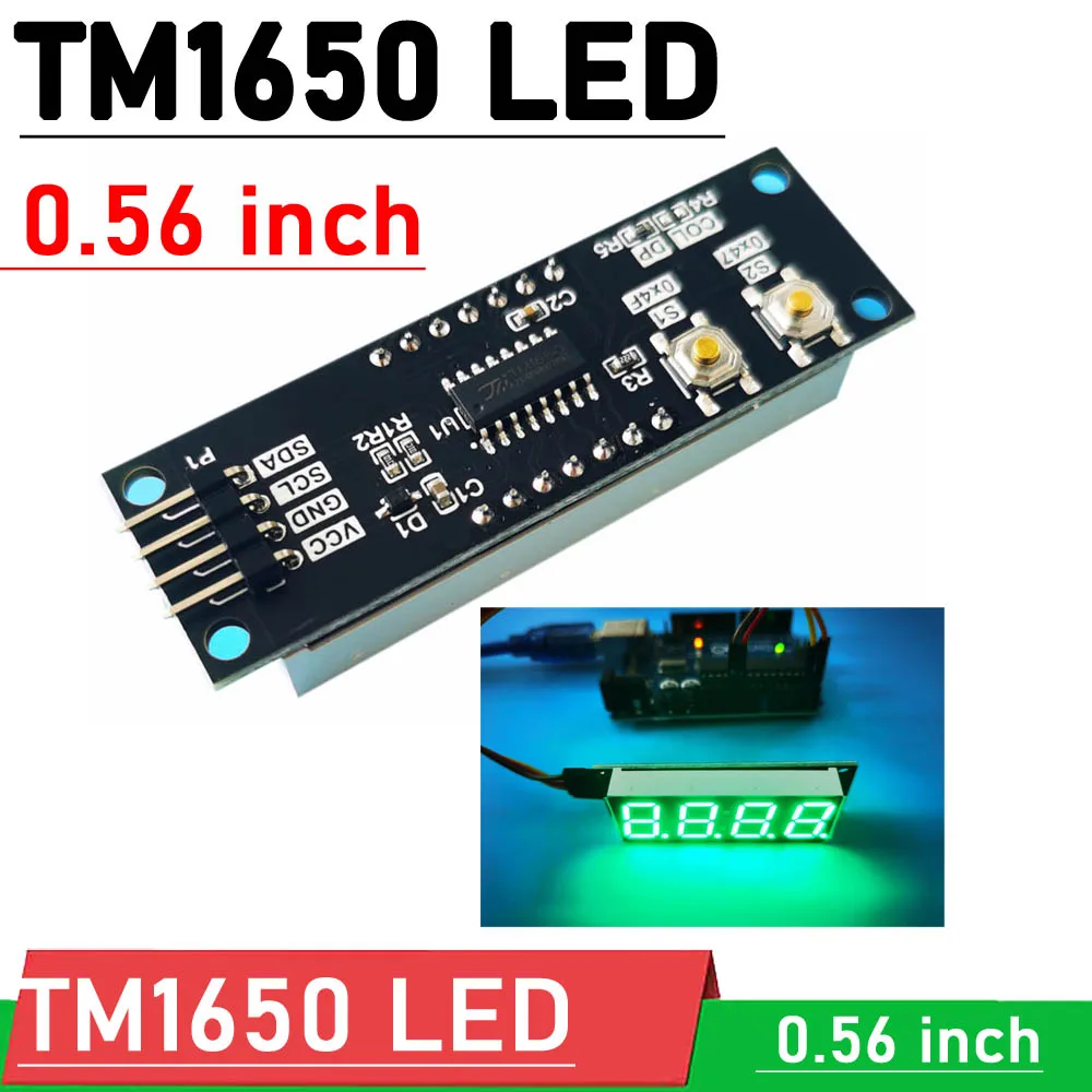 TM1650 4 digit Digital LED display module 0.56 inch with time point 2 key FOR Arduino