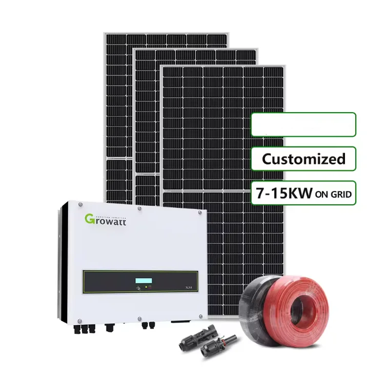 Wires Hybrid Inverter Mounting Energy Storage Battery 8KW  550W Photovoltaic Module Solar Panels 4-kilometer Red Black