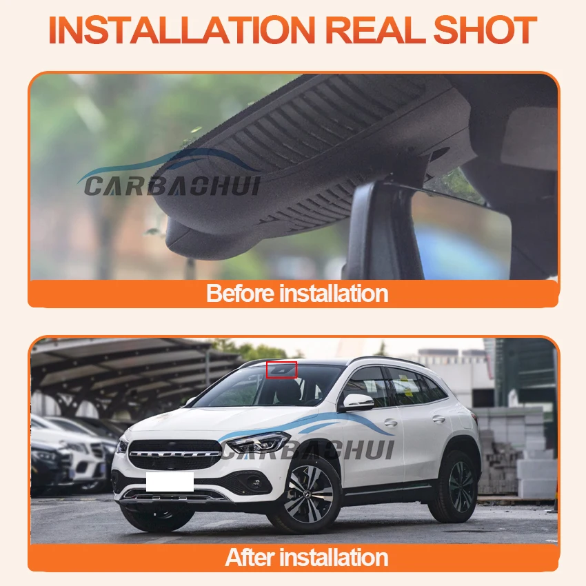 Plug and Play Car DVR Dash Cam Video Recorder for Mercedes Benz GLA H247 GLA180 GLA200 GLA220 GLA250 2024 Night Vision DashCam