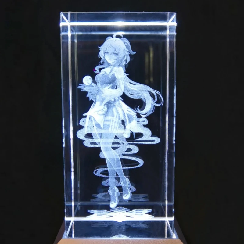 شكل حامل ثلاثي الأبعاد منقوش على الكريستال ، تأثير اللعبة ، ضوء كاميساتو أياكا ، لوحة نموذج ، ديكور مكتب ، هدايا تأثيري واقفة ، جودة عالية