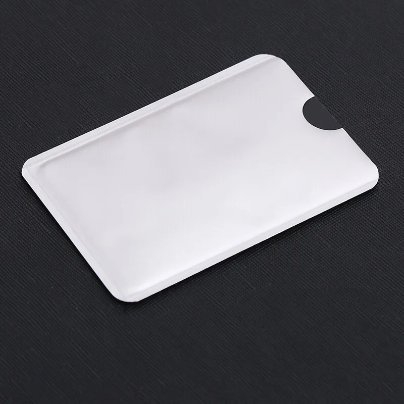 Imagem -02 - Anti Scan Rfid Card Cover Bolsa Banco Credit id Card Protector Titular Anti-scan Sleeve Case Cor Aleatória 10 Pcs por Lote