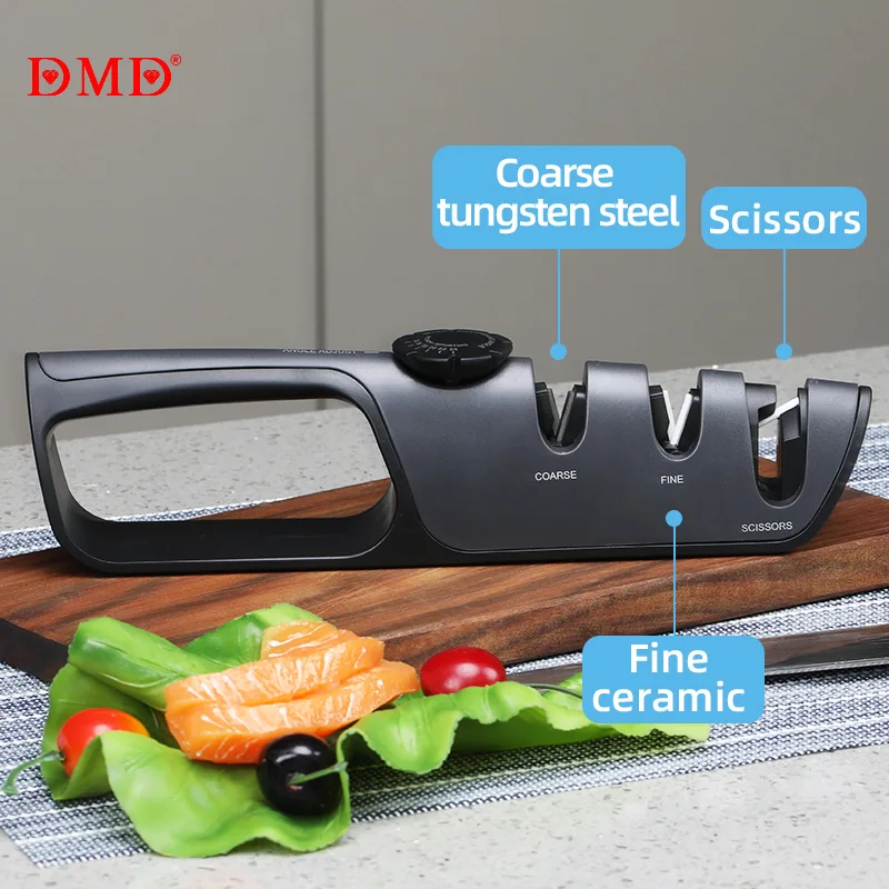 High Quality Angle Adjustment  2 Stage Knife Sharpener For Kitchen