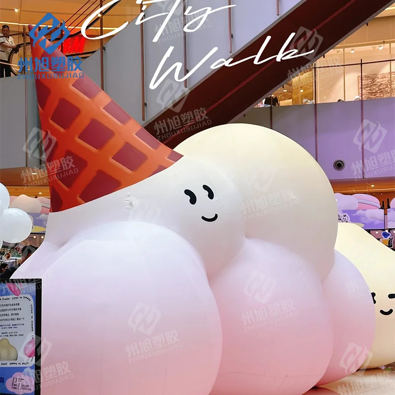 

Sweet inflatable ice cream giant inflatable cloud dessert store festival activity promotion advertising