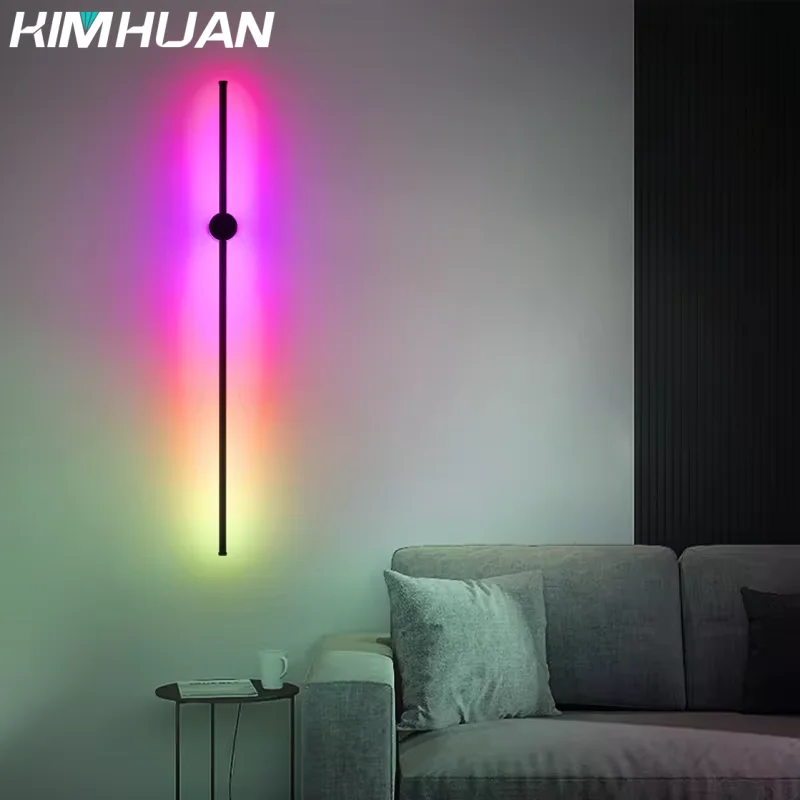 

Scandinavian Bedroom Bedside Lamp Corridor Lamp Staircase Living Room Aisle Lighting Decoration Simple 60CM LED Wall Lamp