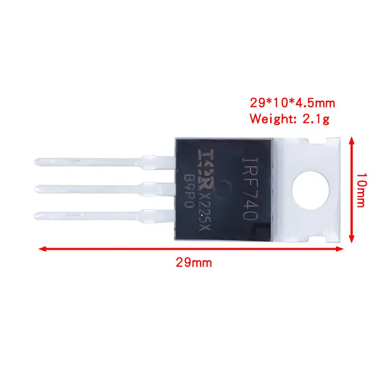10pcs  IRF740 IRF740PBF MOSFET N-Chan 400V 10 Amp TO-220 new original