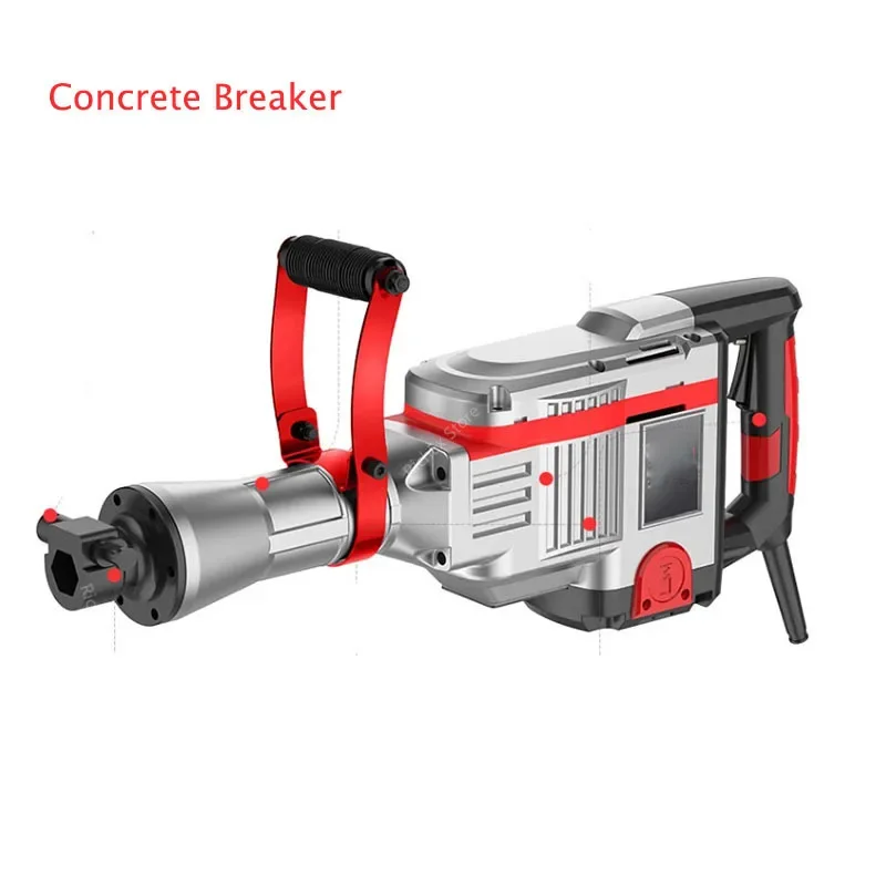 Demolition Jack Hammer Concrete Breaker 3600W Electric Hammer For Demolition, Trenching, Chipping