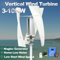 1500W 12V/24V Vertical Wind Turbine Portable Wind Power Generator Kit Wind Generators for Home Use Turbine Generator 48V Mppt