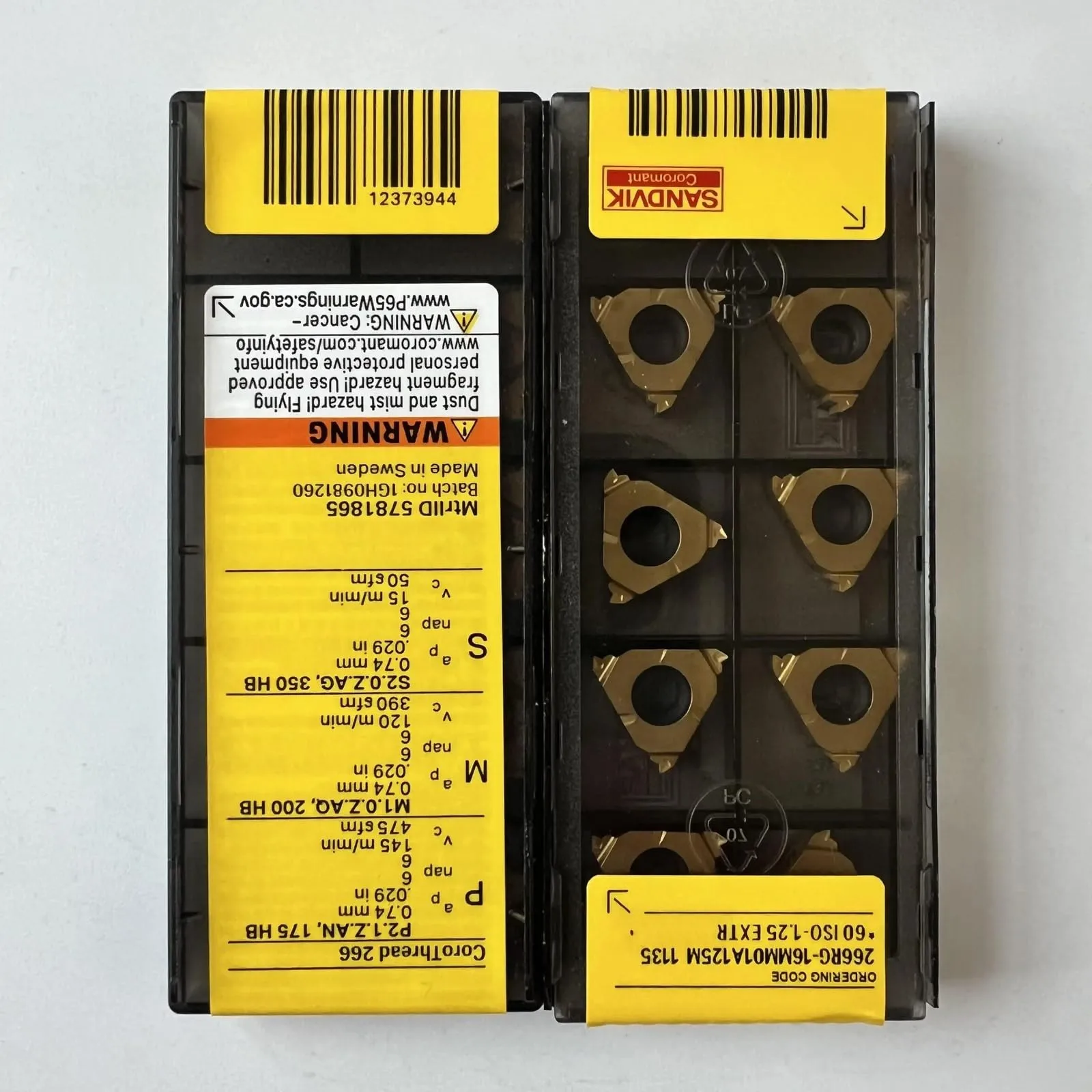 

266RG-16MM01A125M 1135/инструмент с твердосплавным лезвием токарного станка с ЧПУ, 10 шт.