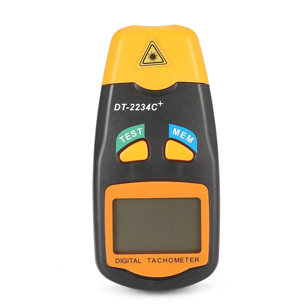 DT2234C+ Handheld LCD Digital Mini Non-contact Laser Photo Tachometer With Bag RPM Speed Measurement Meter Speedometer Tool