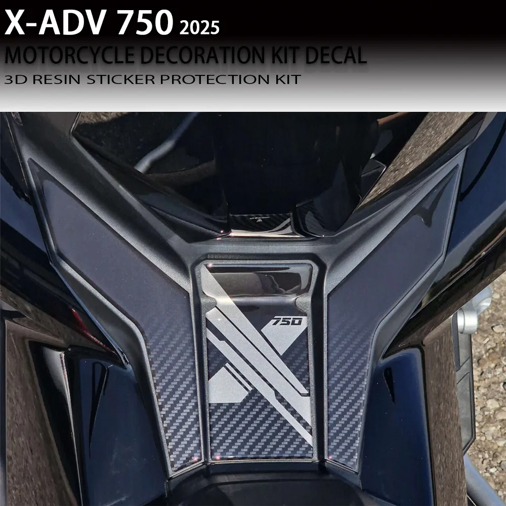 3D Resin Motorcycle Stickers Compatible with For Honda X-ADV 750 Pedal Protection x adv 750 2025