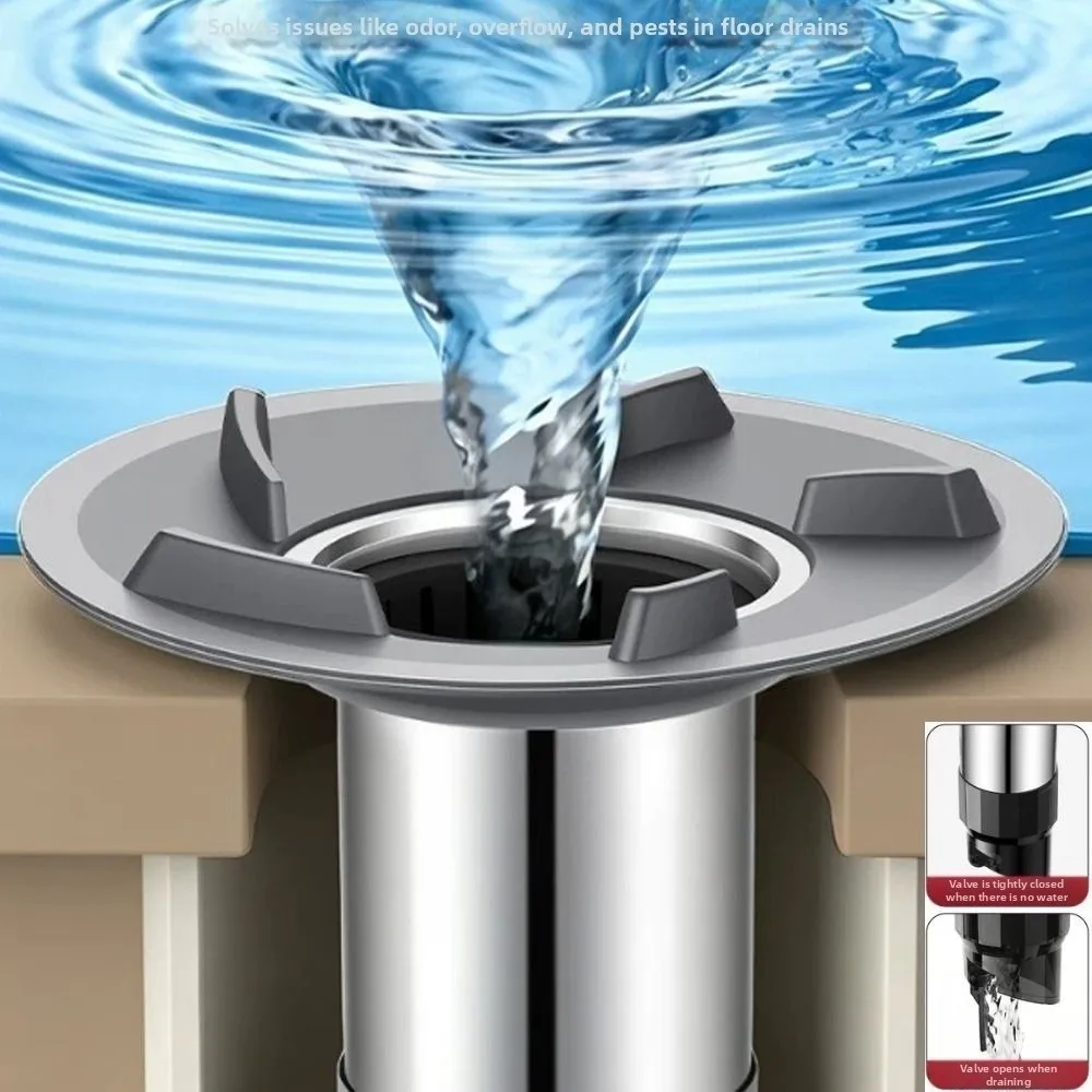 Stainless Steel Floor Drain Core Odor Resistant Magnetic Drainage Floor Drain Insert Anti-Clog Structure Insect Resistant