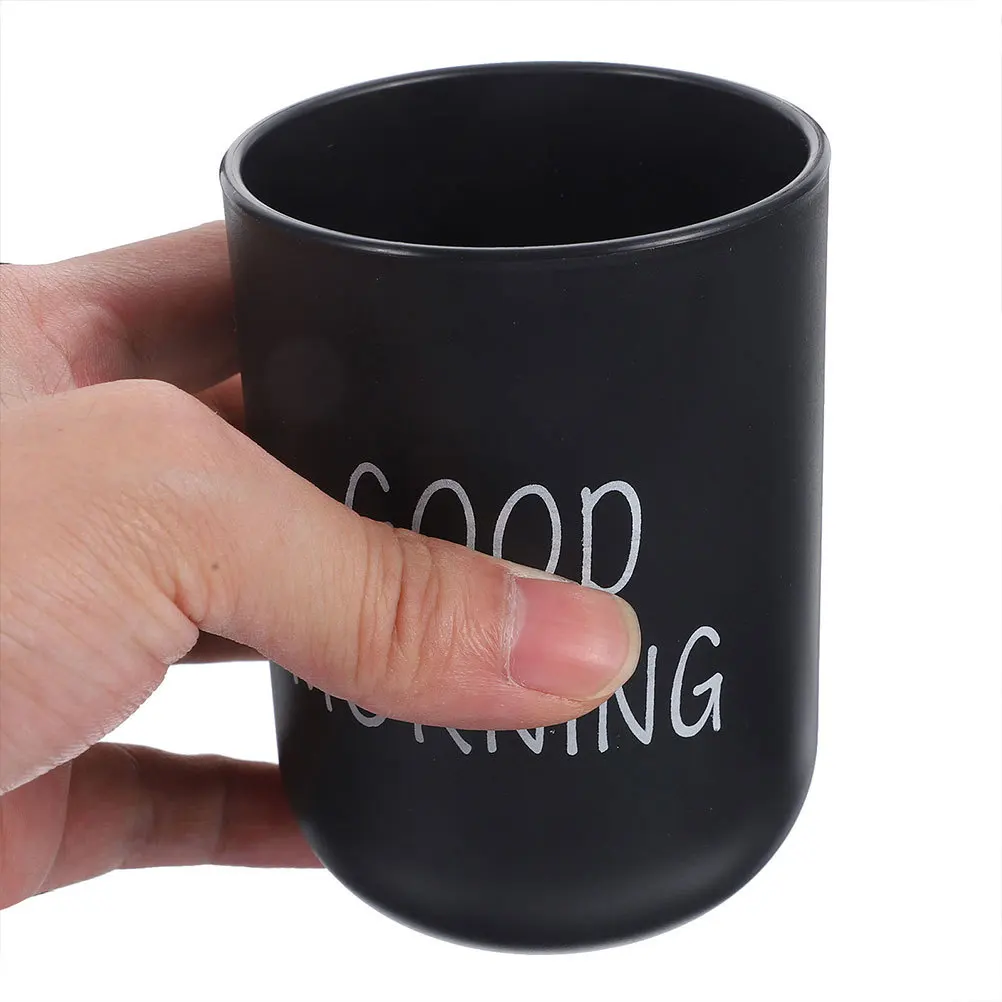 

1pcs Toothbrush Cup Plastic Bathroom Tumbler For Brushing Rinse Mouthwash Holder White Reusable Mug Travel Camping Cups