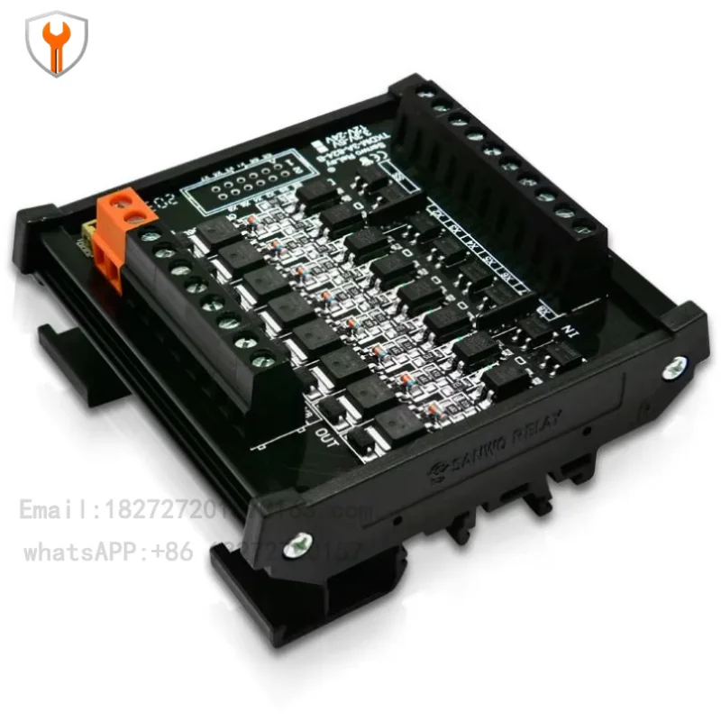 8 Channel Mini Fuse Solenoid Valve 12V/24V Microcontroller Control Opto-Coupled Isolation Amplifier Module Linear