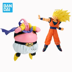 Banpresto Dragon Ball Z Anime Figurines Match Makers SSJ3 Goku Majin Buu PVC Action Figures DBZ Figurals Collectible Model Toys