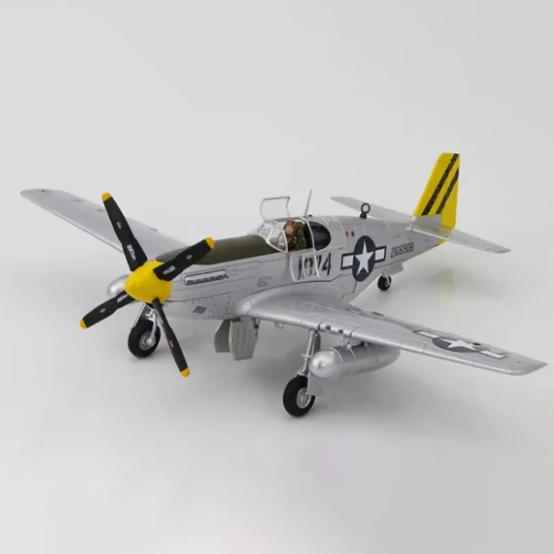 Diecast 1:48 Scale HA8506 P-51B Mustang fighter Alloy Finished Simulation Model Toy Static Decoration Souvenir Gifts For Adult