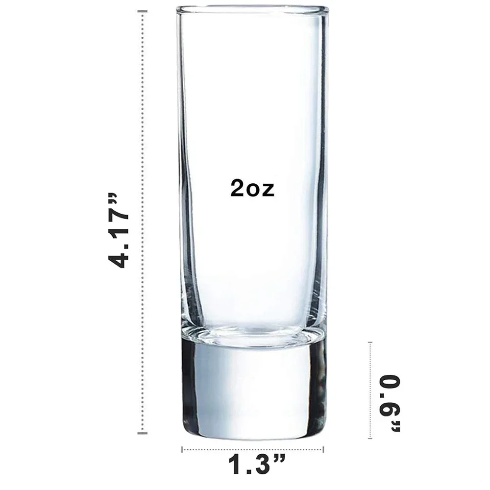 نظارة بقاعدة ثقيلة شفافة ، طقم طويل للويسكي ، تكيلا ، فودكا ، 2 أونصة ، 12 عبوة