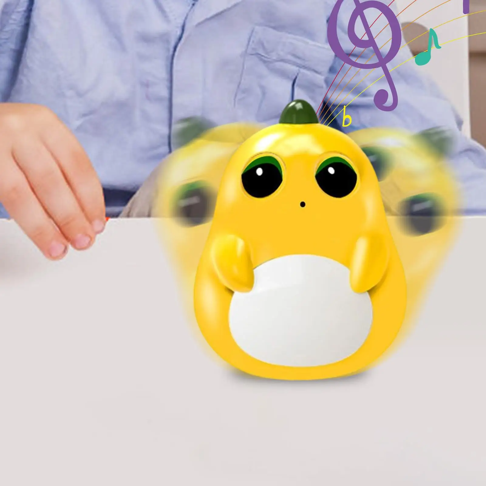 Wobbler Giocattolo per bambini Giocattolo Wobbler che cade con occhi lampeggianti Attività di apprendimento per lo sviluppo della prima educazione sensoriale per 5 anni