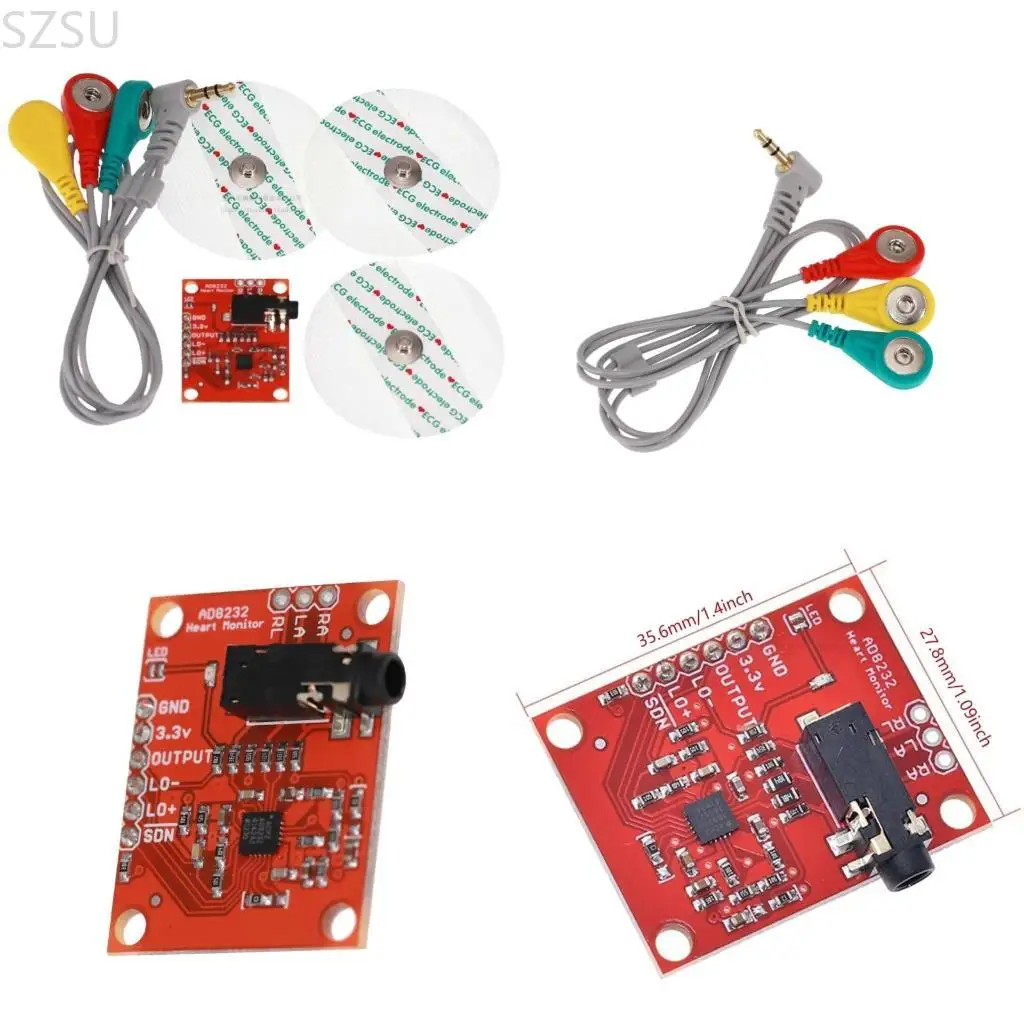 

SZSU AD8232 Ecgs Measurement Module for Biopotential Amplification and Filtering in Gaming Peripherals